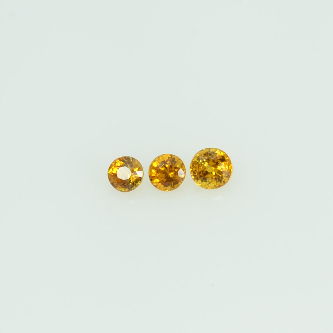 2.0 mm lot Natural Yellow Sapphire Loose Gemstone Round Cut