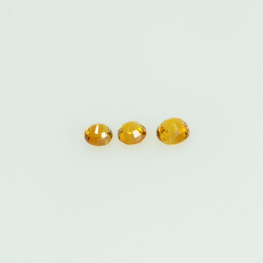 2.0 mm lot Natural Yellow Sapphire Loose Gemstone Round Cut