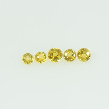 2.0 mm Natural Yellow Sapphire Loose Gemstone Round Cut