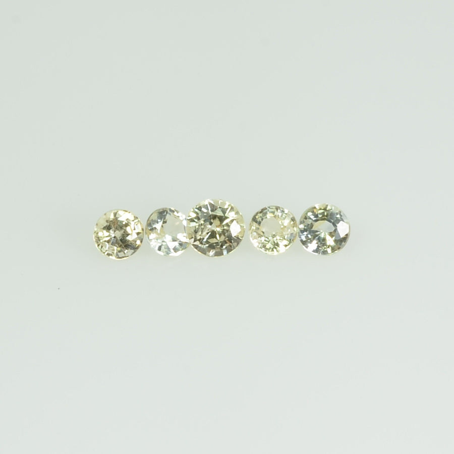 2.0 mm Natural Yellow Sapphire Loose Gemstone Round Cut