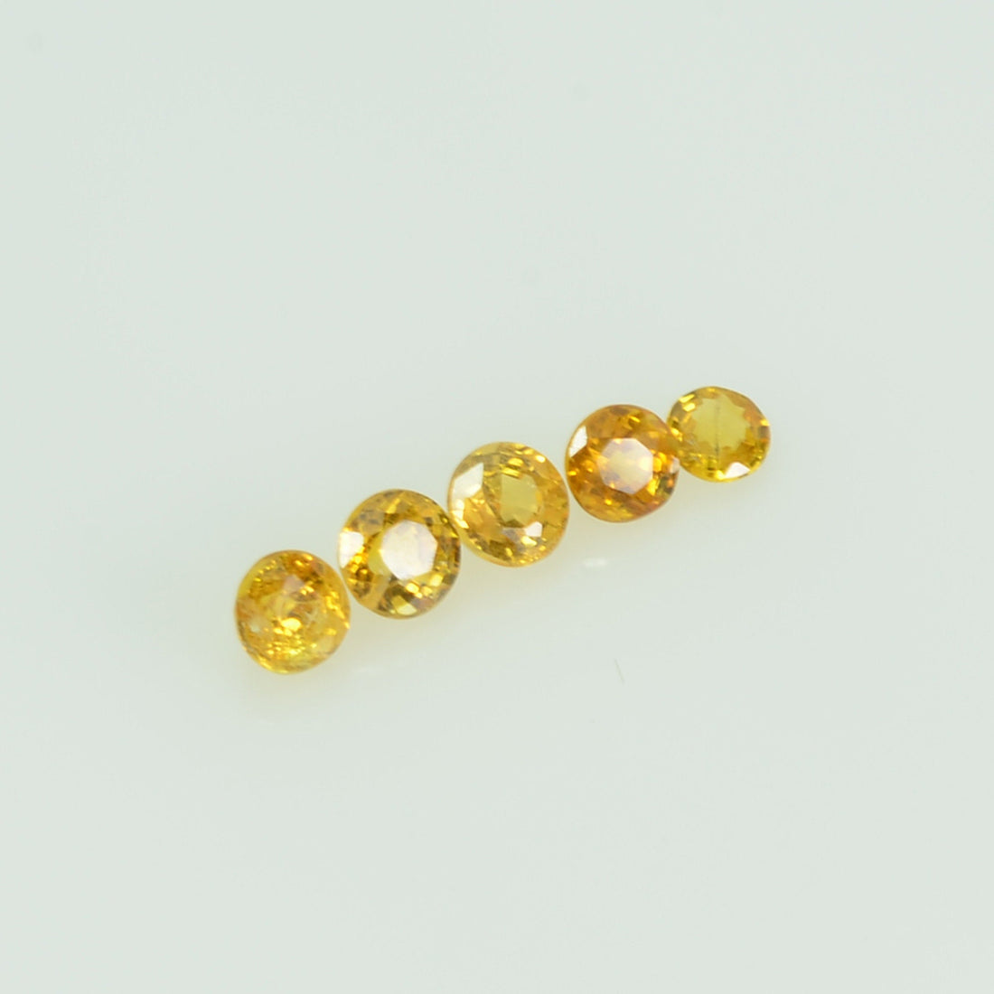 2.0 mm lot Natural Yellow Sapphire Loose Gemstone Round Cut