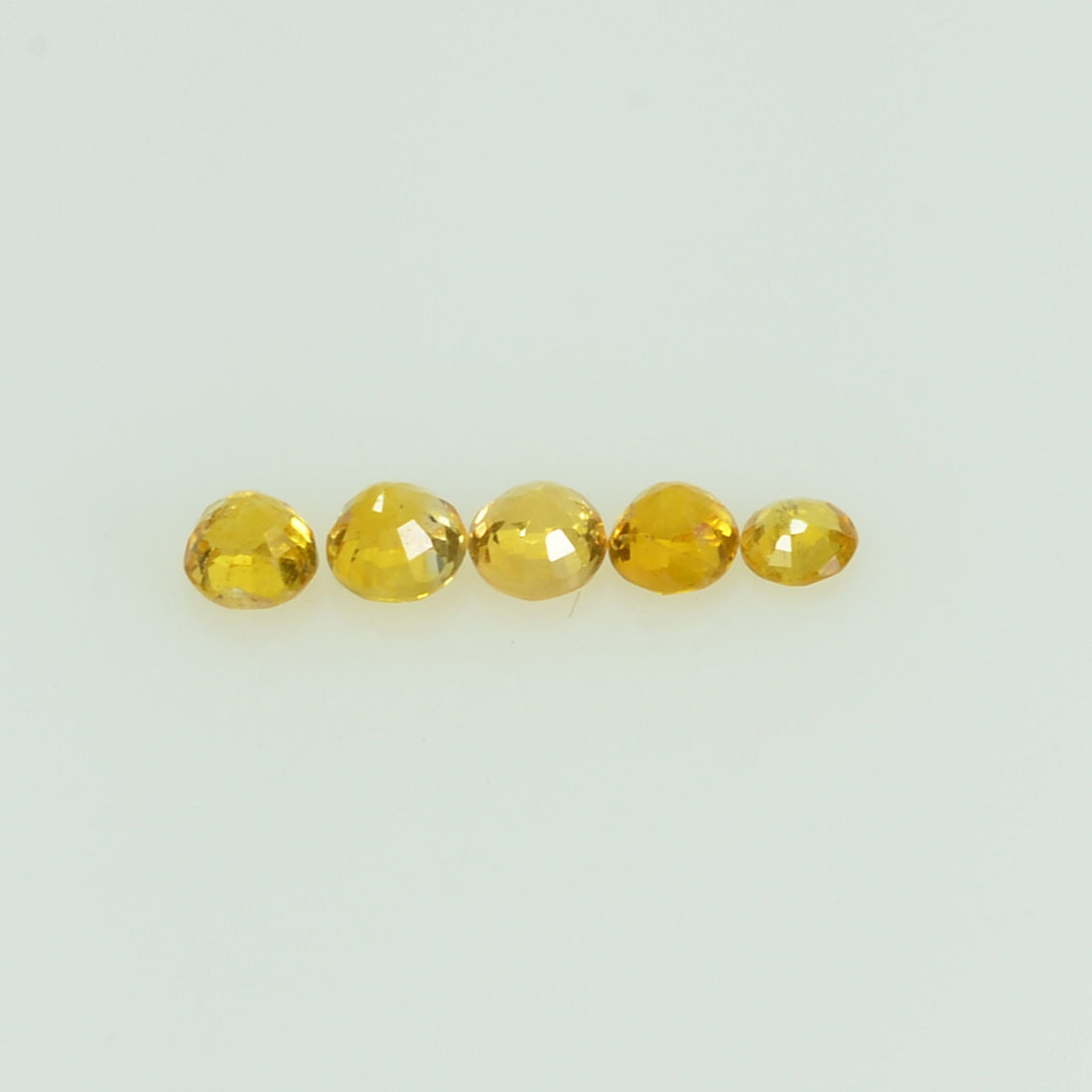 2.0 mm lot Natural Yellow Sapphire Loose Gemstone Round Cut