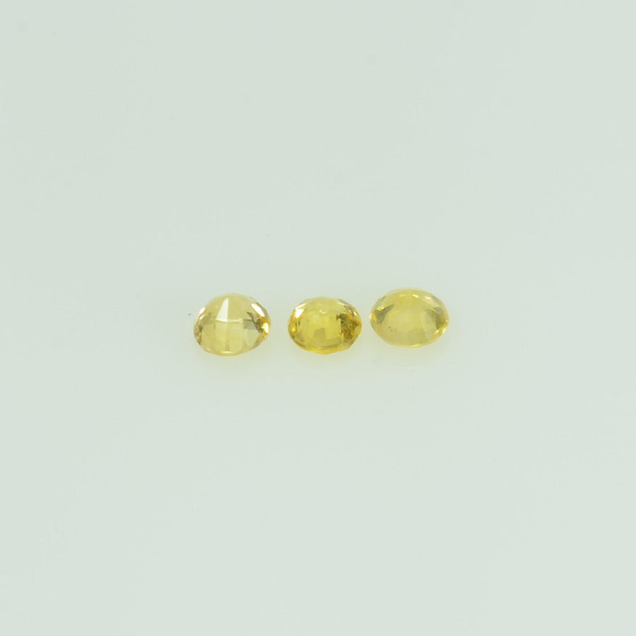 2.0 mm lot Natural Yellow Sapphire Loose Gemstone Round Cut