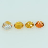 2.0 mm lot Natural Orange Sapphire Loose Gemstone Round Cut