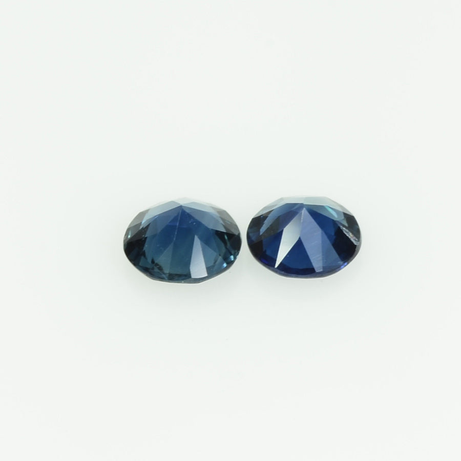 4.0 mm Natural Teal Blue Green Sapphire Loose Gemstone Round Cut