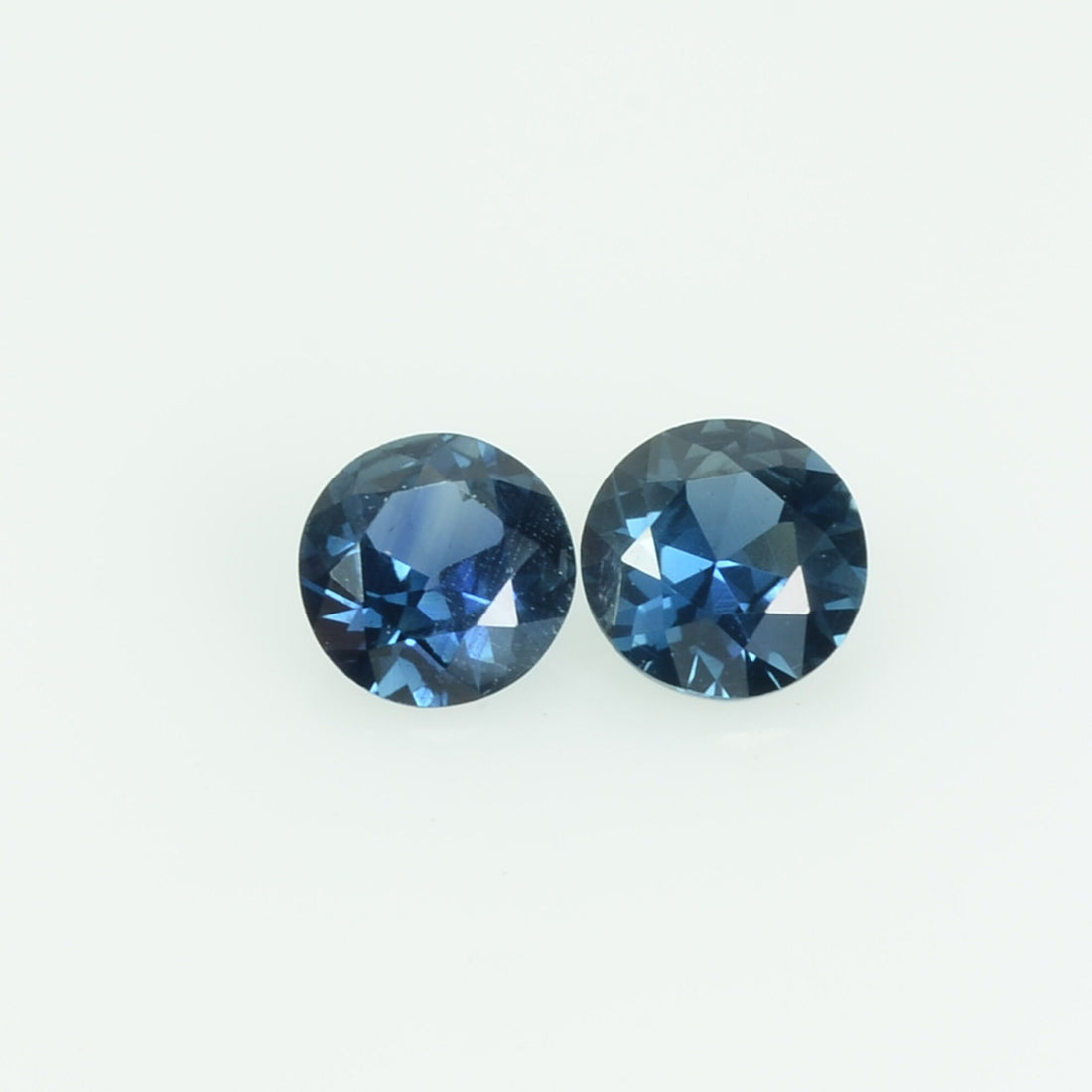 4.0 mm Natural Teal Blue Green Sapphire Loose Gemstone Round Cut