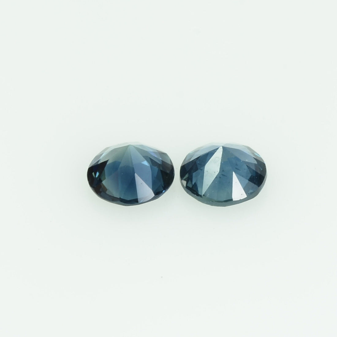 4.0 mm Natural Teal Blue Green Sapphire Loose Gemstone Round Cut