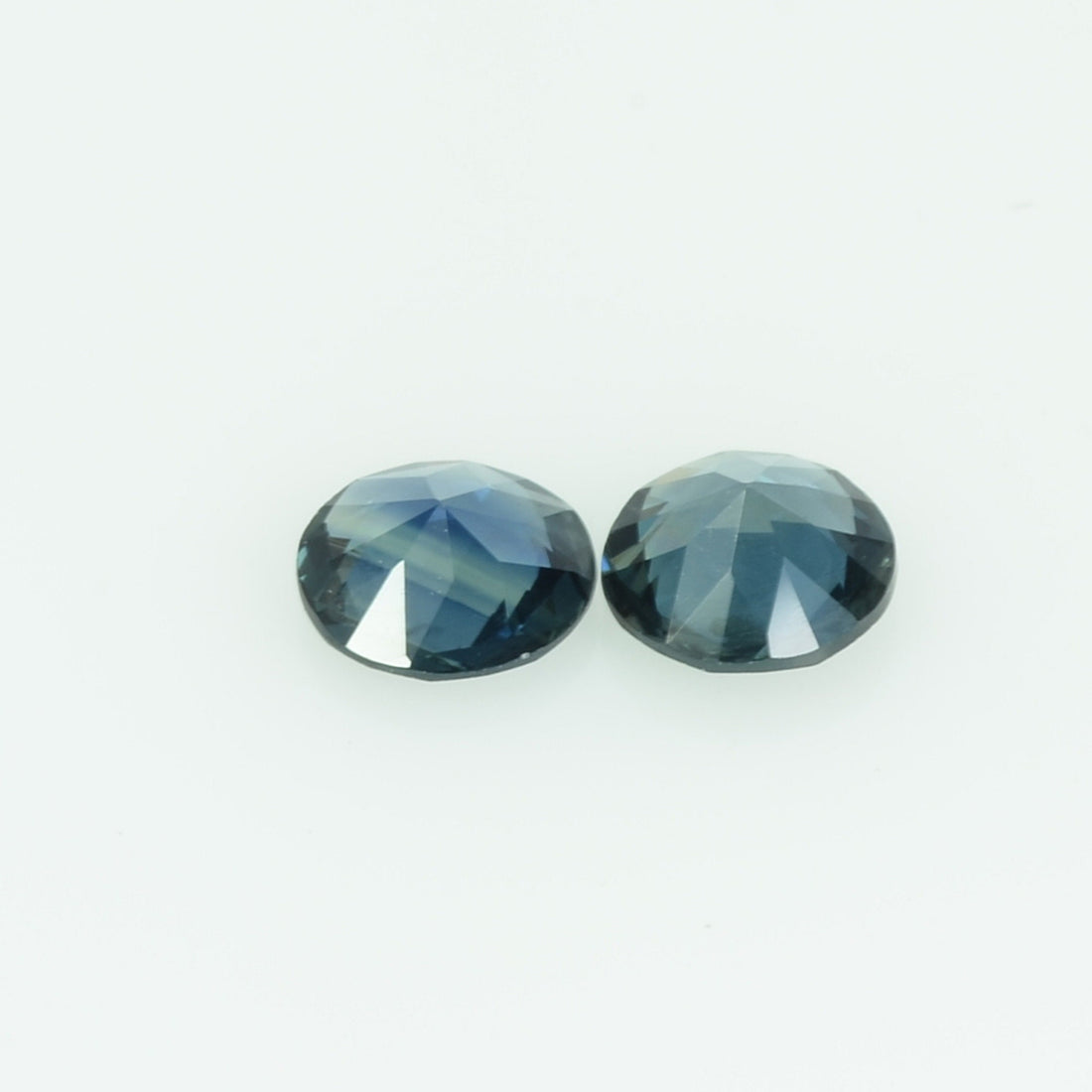 4.0 mm Natural Teal Blue Green Sapphire Loose Gemstone Round Cut