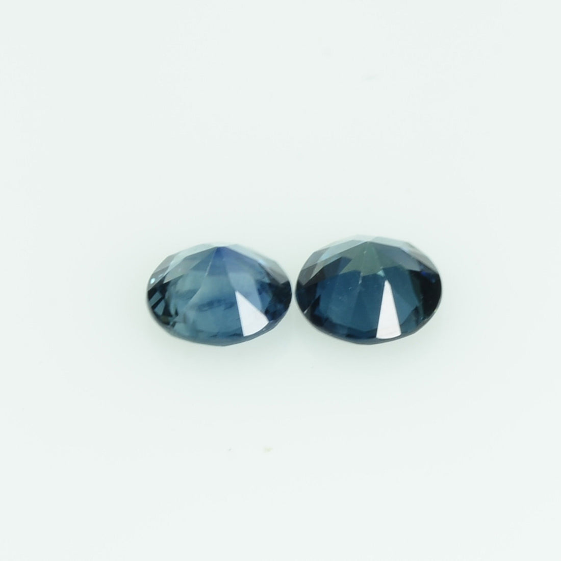 4.0 mm Natural Teal Blue Green Sapphire Loose Gemstone Round Cut