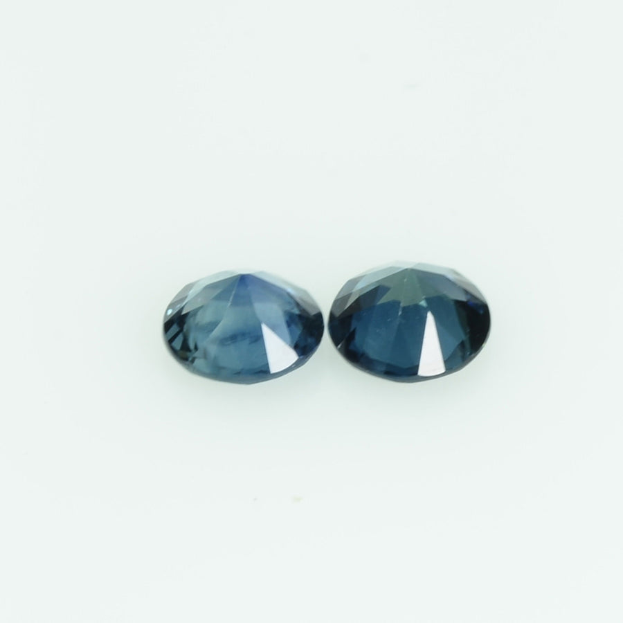 4.0 mm Natural Teal Blue Green Sapphire Loose Gemstone Round Cut