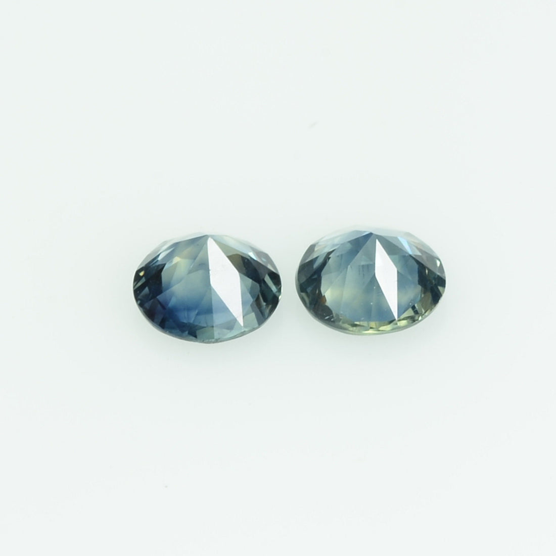 4.0 mm Natural Teal Blue Green Sapphire Loose Gemstone Round Cut