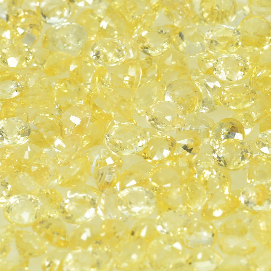 2.5 mm Natural Yellow Sapphire Loose Gemstone Round Cut