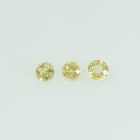 2.5 mm Natural Yellow Sapphire Loose Gemstone Round Cut