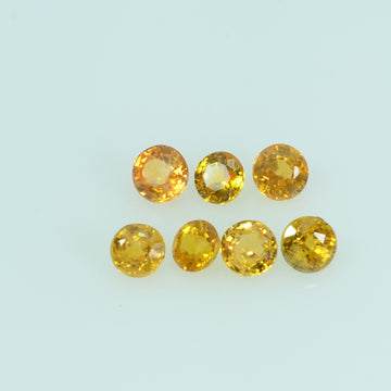 2.5 mm Natural Yellow Sapphire Loose Gemstone Round Cut