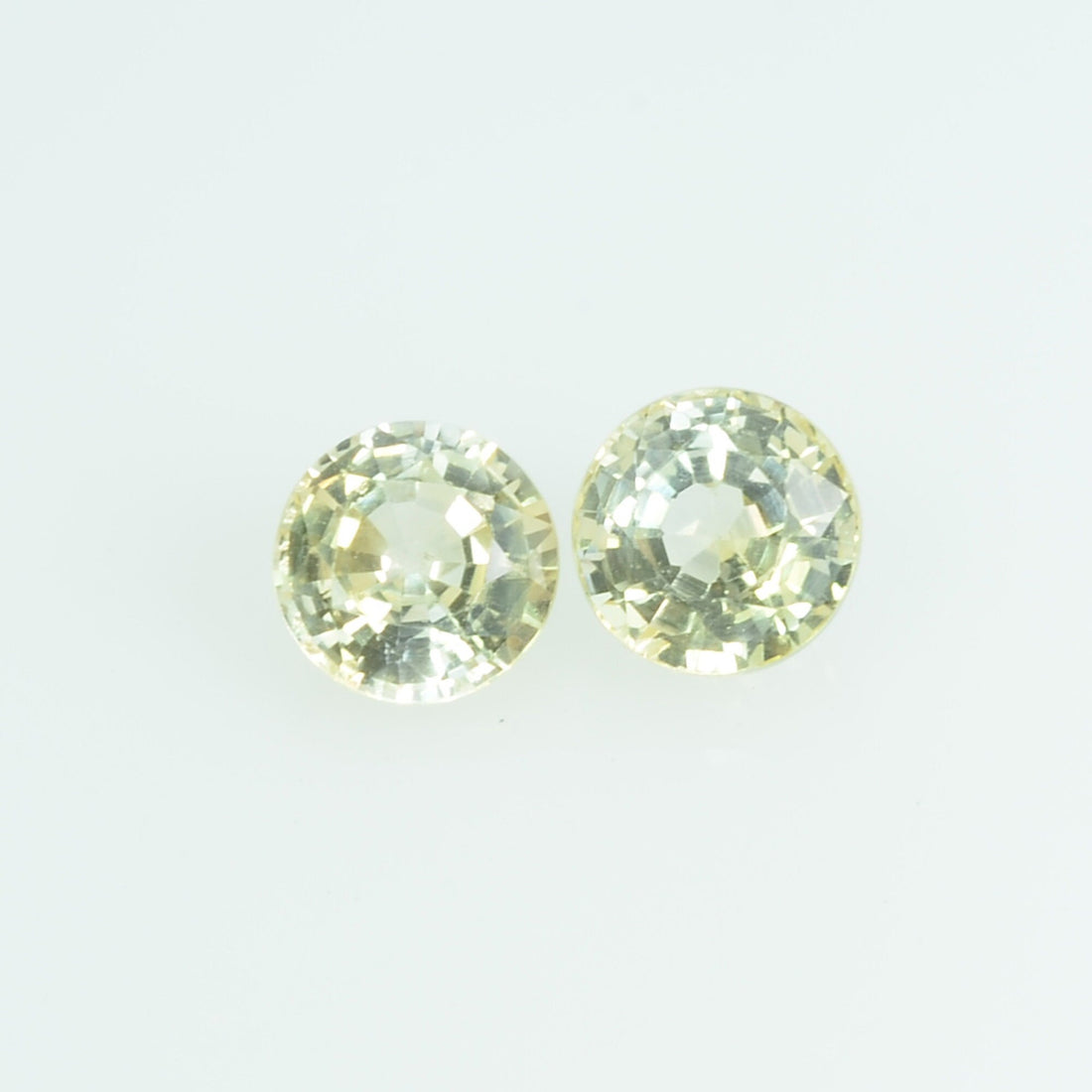 3.7 mm Natural Yellow Sapphire Loose Gemstone Round Cut