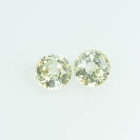 3.7 mm Natural Yellow Sapphire Loose Gemstone Round Cut