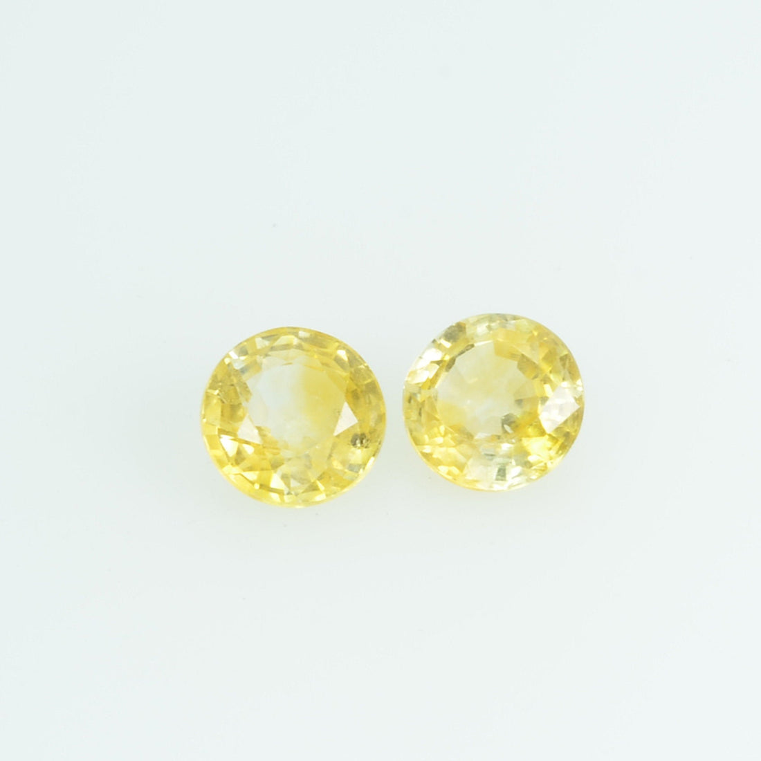 3.4 mm Natural Yellow Sapphire Loose Gemstone Round Cut