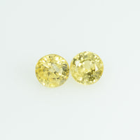 3.5 mm Natural Yellow Sapphire Loose Gemstone Round Cut
