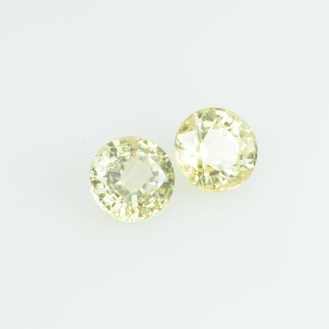 3.8 mm Natural Yellow Sapphire Loose Gemstone Round Cut