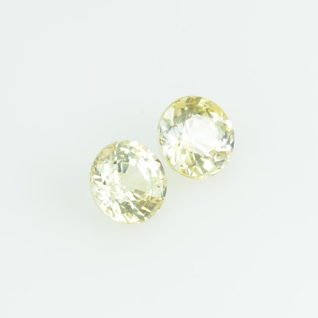 3.8 mm Natural Yellow Sapphire Loose Gemstone Round Cut