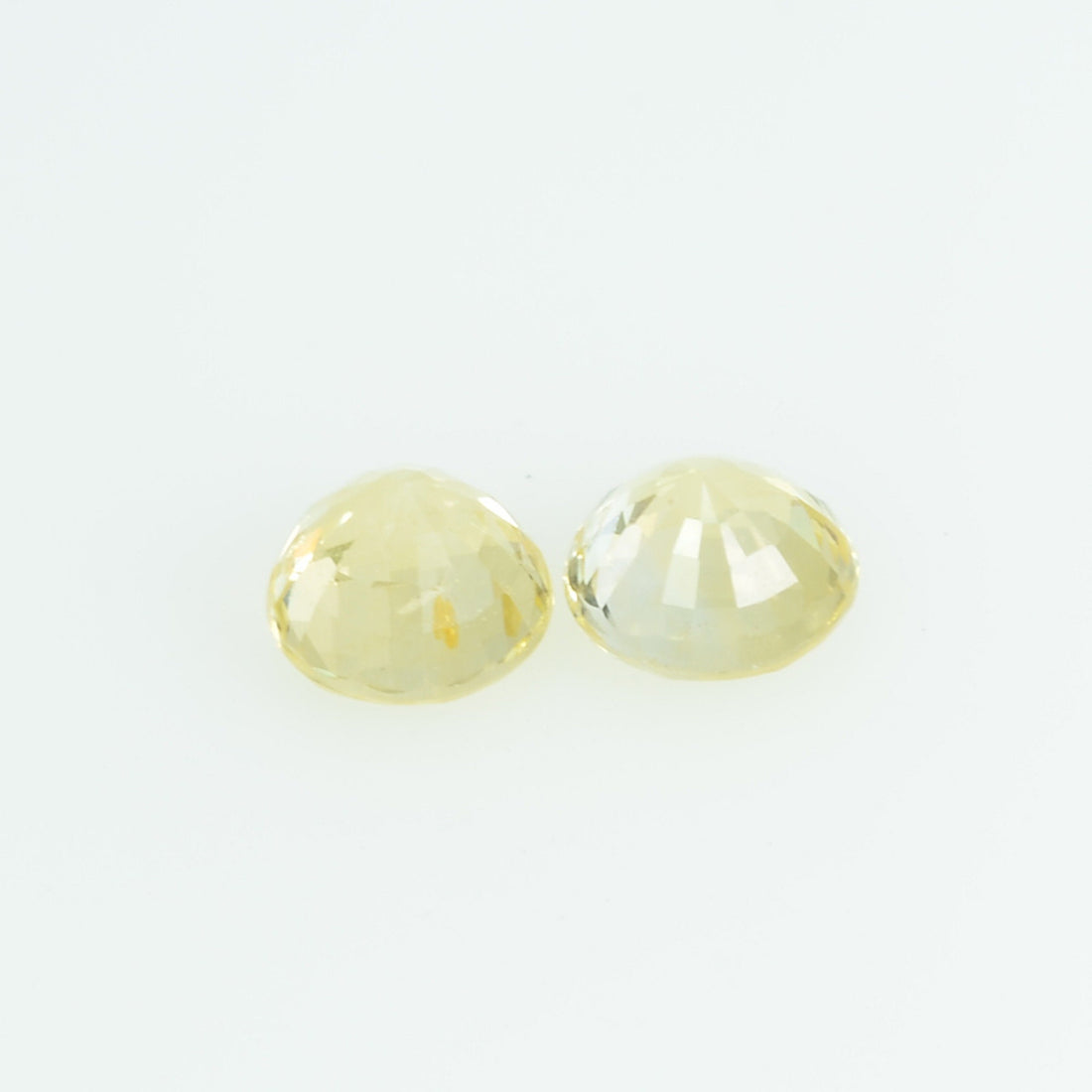 3.8 mm Natural Yellow Sapphire Loose Gemstone Round Cut