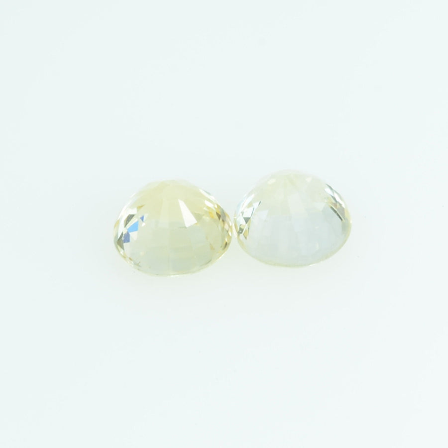 3.8 mm Natural Yellow Sapphire Loose Gemstone Round Cut