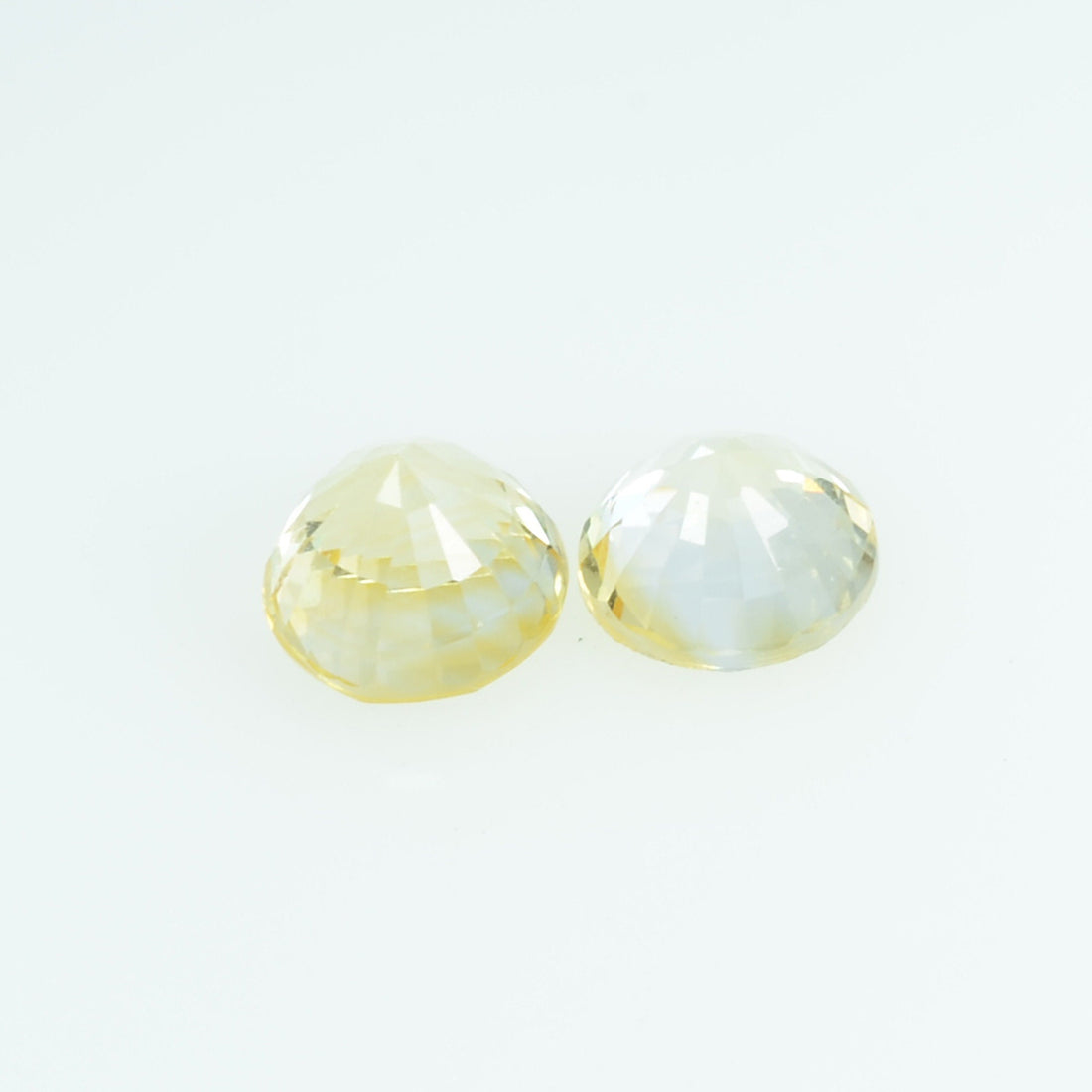 3.8 mm Natural Yellow Sapphire Loose Gemstone Round Cut