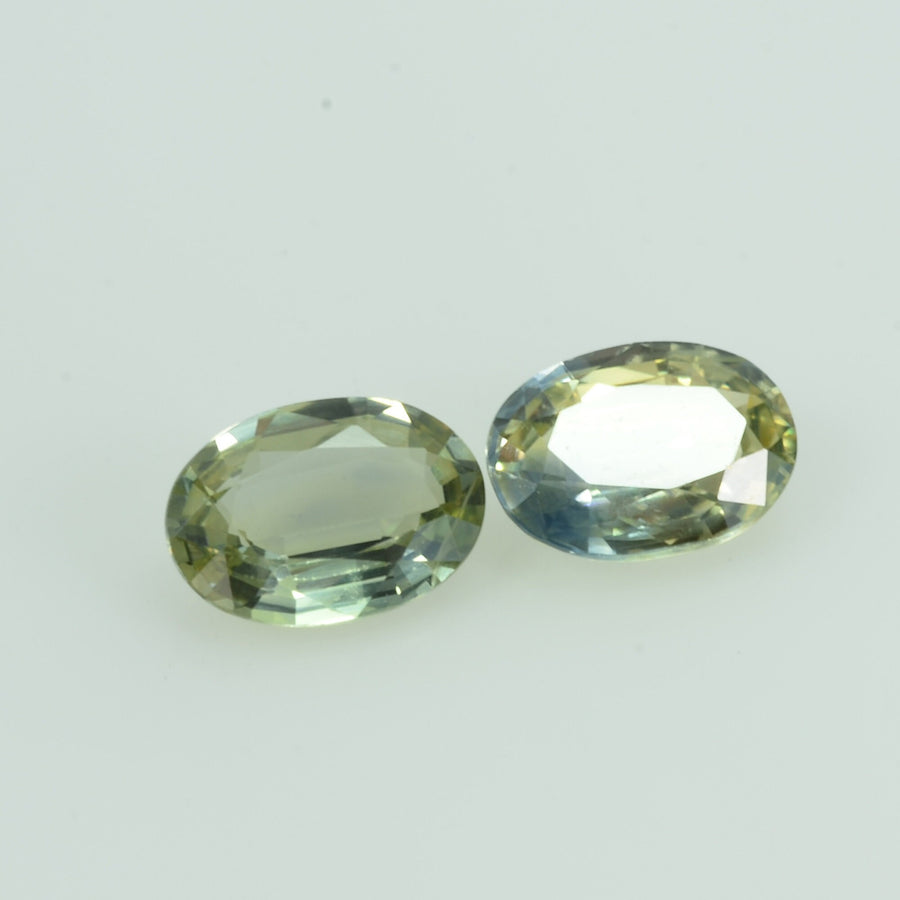 1.66 cts Natural Fancy Sapphire Loose Pair Gemstone Oval Cut