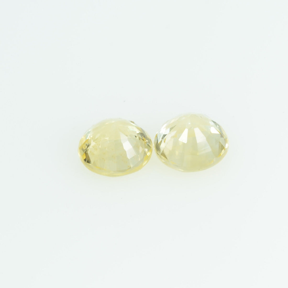 3.7 mm Natural Yellow Sapphire Loose Gemstone Round Cut
