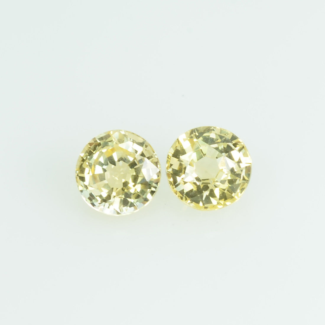 3.7 mm Natural Yellow Sapphire Loose Gemstone Round Cut