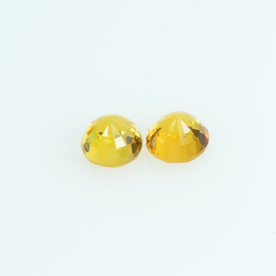 3.5 mm Natural Yellow Sapphire Loose Gemstone Round Cut