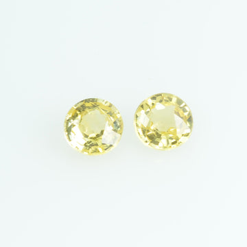 3.5 mm Natural Yellow Sapphire Loose Gemstone Round Cut