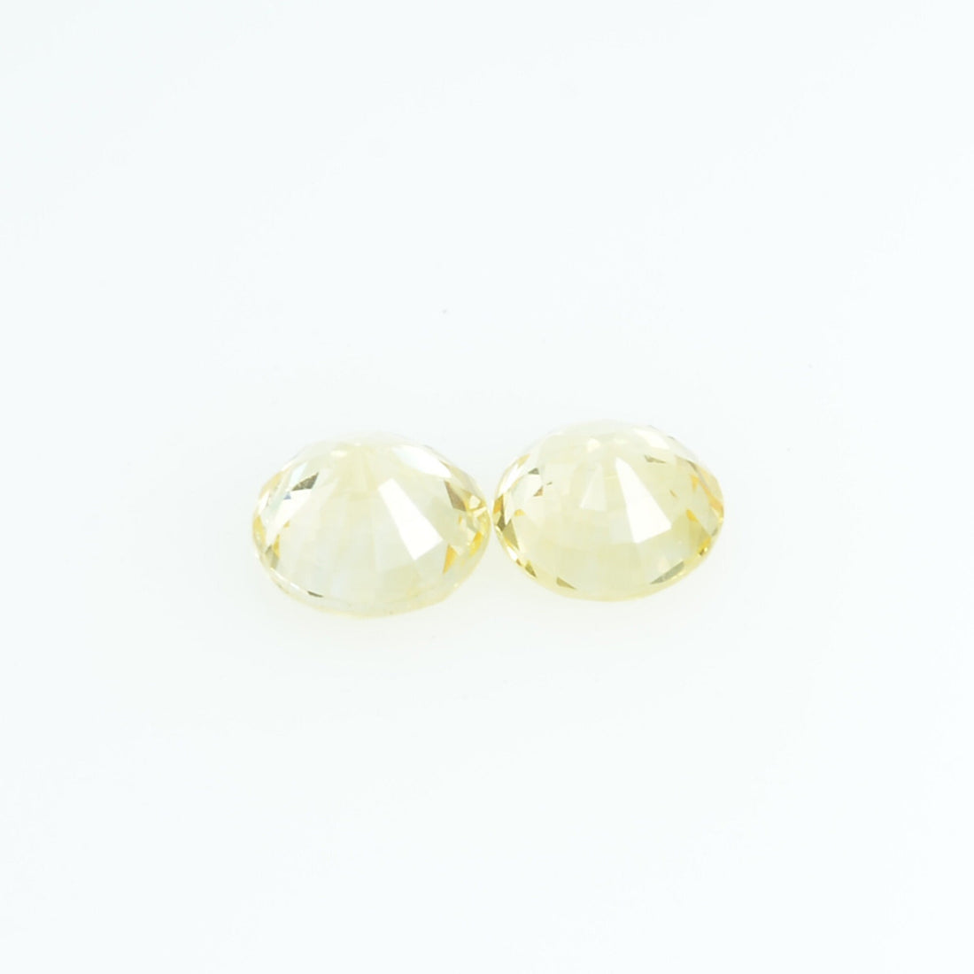 3.4 mm Natural Yellow Sapphire Loose Gemstone Round Cut