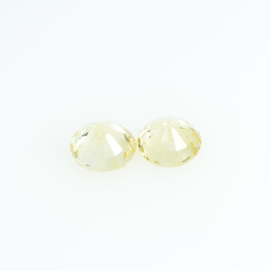 3.4 mm Natural Yellow Sapphire Loose Gemstone Round Cut