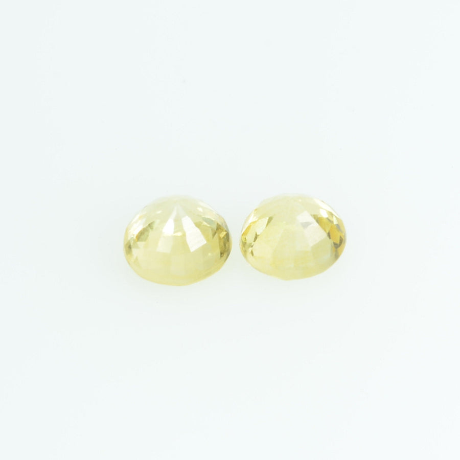 3.5 mm Natural Yellow Sapphire Loose Gemstone Round Cut