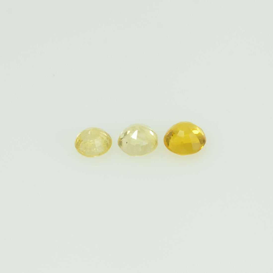 2.5 mm lot Natural Yellow Sapphire Loose Gemstone Round Cut