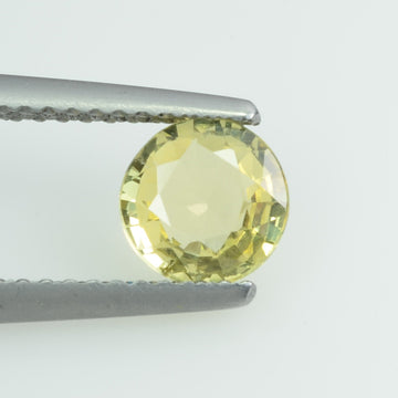 0.96 Cts Natural Yellow Sapphire Loose Gemstone Round Cut - Thai Gems Export Ltd.