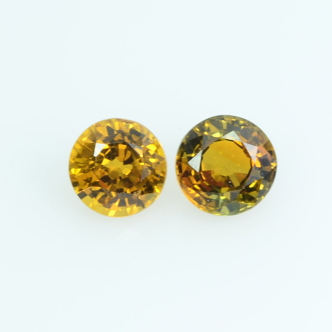4.5 mm Natural Yellow Sapphire Loose Gemstone Round Cut