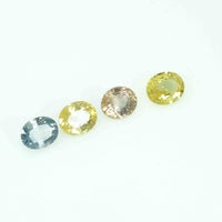 6x5 MM lot Natural Multi-Color Sapphire Loose Gemstone Oval Cut