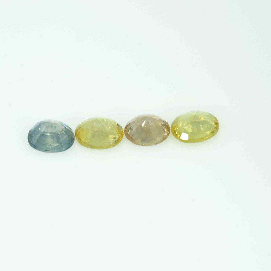 6x5 MM lot Natural Multi-Color Sapphire Loose Gemstone Oval Cut