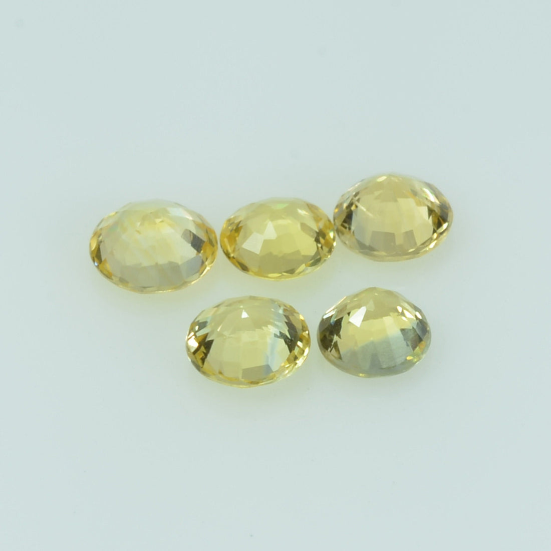 4.0 mm Lot Natural Yellow Sapphire Loose Gemstone Round Cut