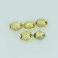 4.0 mm Lot Natural Yellow Sapphire Loose Gemstone Round Cut