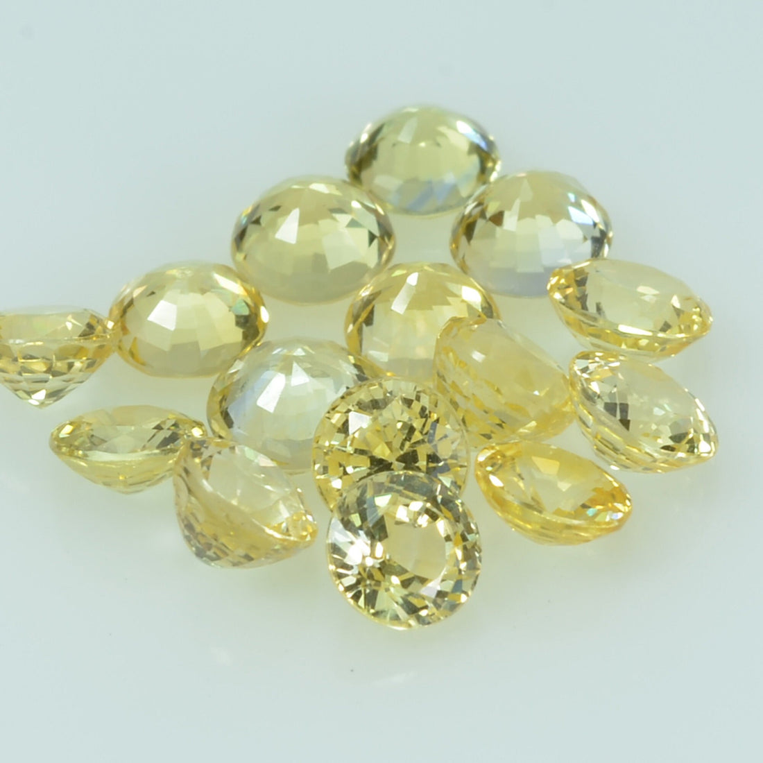 4.0 mm Natural Yellow Sapphire Loose Gemstone Round Cut