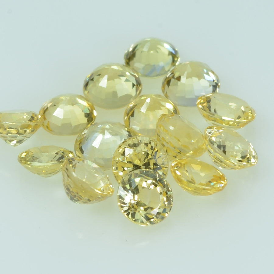 4.0 mm Natural Yellow Sapphire Loose Gemstone Round Cut