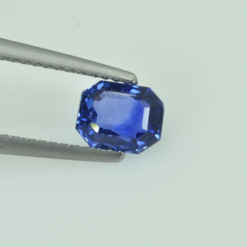 1.25 cts Natural Blue Sapphire Loose Gemstone Emerald Cut