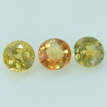 5.5 mm Natural Yellow Sapphire Loose Gemstone Round Cut