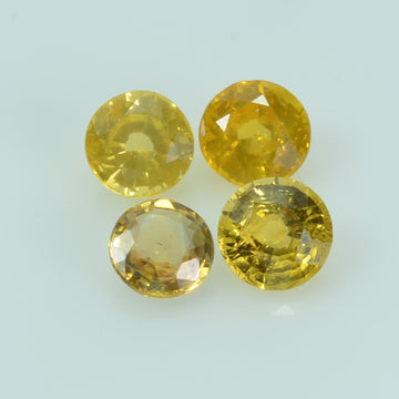 5.0 mm Natural Yellow Sapphire Loose Gemstone Round Cut