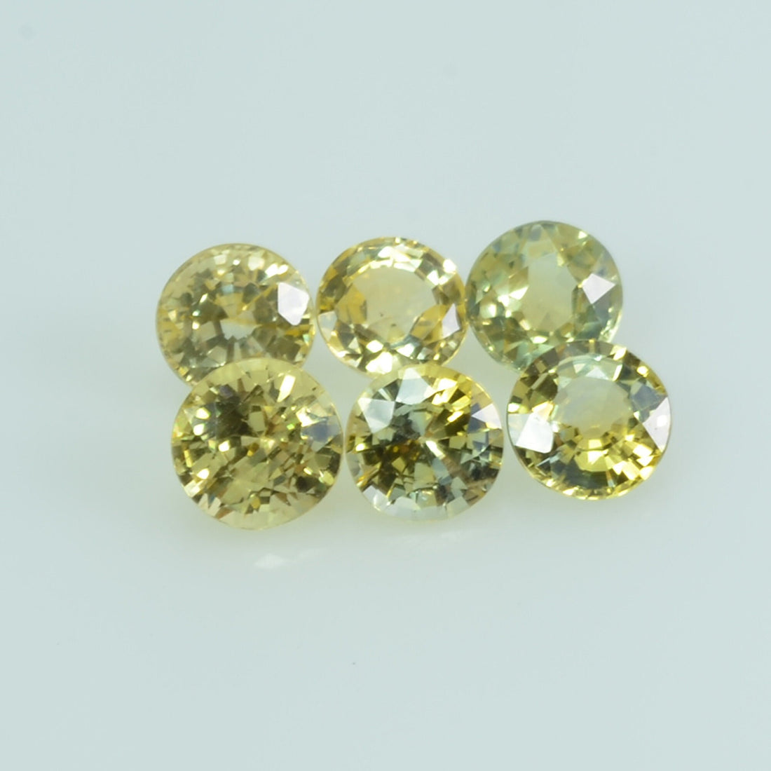 4.5 Mm Natural Yellow Sapphire Loose Gemstone Round Cut