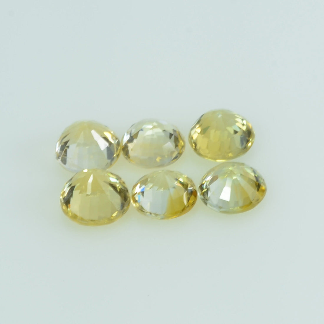 4.5 Mm Natural Yellow Sapphire Loose Gemstone Round Cut
