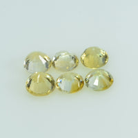4.5 Mm Natural Yellow Sapphire Loose Gemstone Round Cut